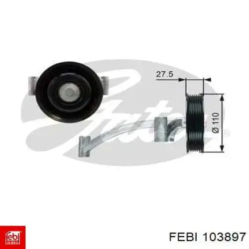 Compre 500478 Caffaro Rolo parasita da correia de transmissão