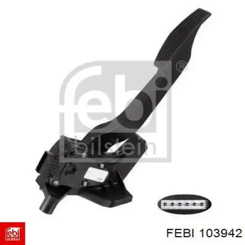 Pedal de gás (de acelerador) Febi 103942 preço, a partir de 39,31 USD