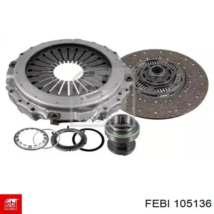 Kit de embraiagem (3 peças) Febi 105136 preço, a partir de 721,74 USD