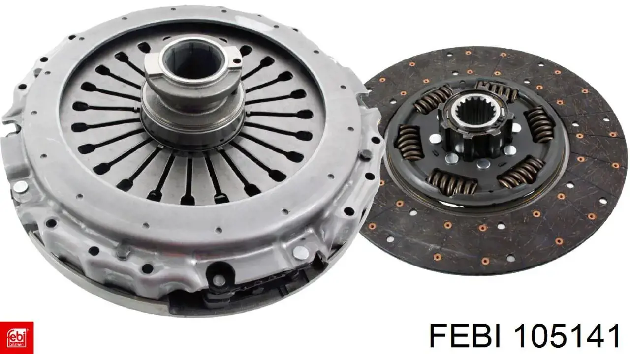 105141 Febi Kit de embraiagem (3 peças)