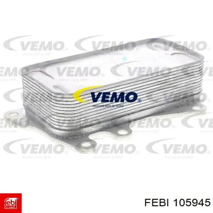 105945 Febi Radiador de óleo (frigorífico), debaixo de filtro