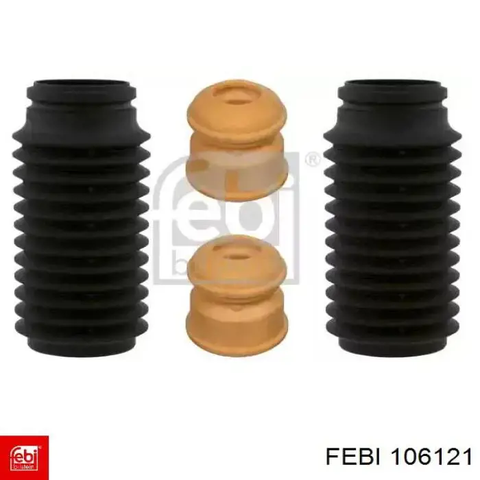 Pára-choque (grade de proteção) de amortecedor dianteiro + bota de proteção Febi 106121 preço, a partir de 21,05 USD