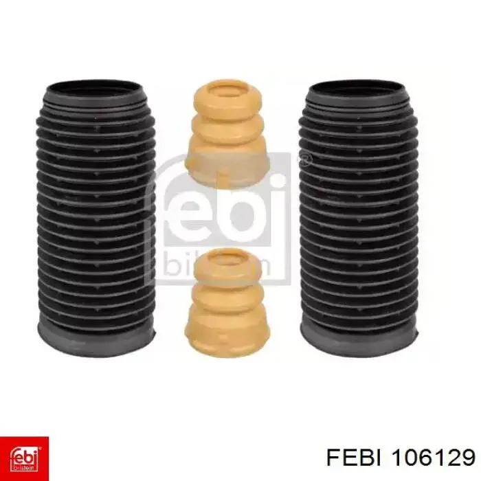 106129 Febi Pára-choque (grade de proteção) de amortecedor dianteiro + bota de proteção