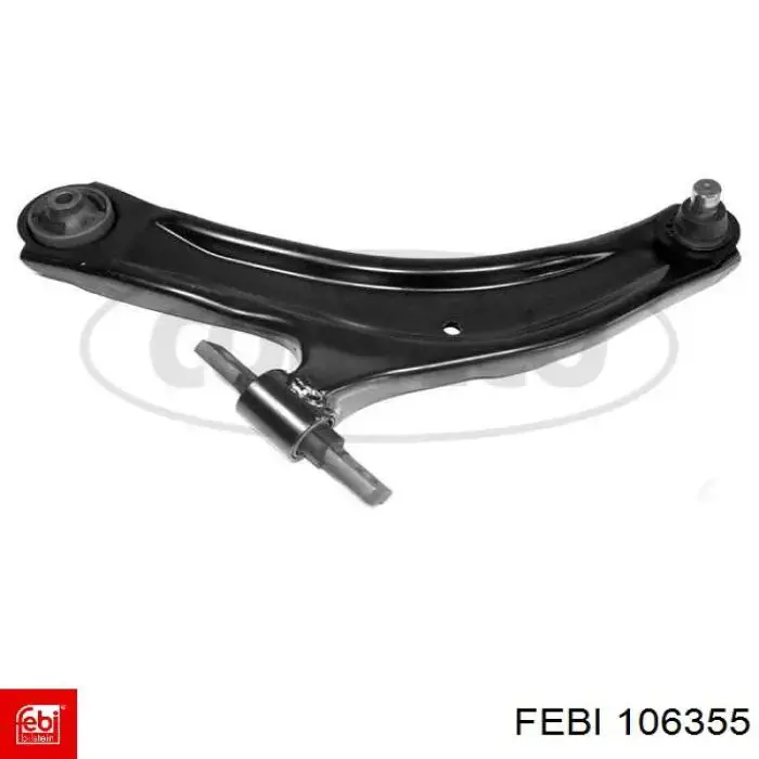 Bloco silencioso dianteiro do braço oscilante inferior Febi 106355 preço, a partir de 11,32 USD