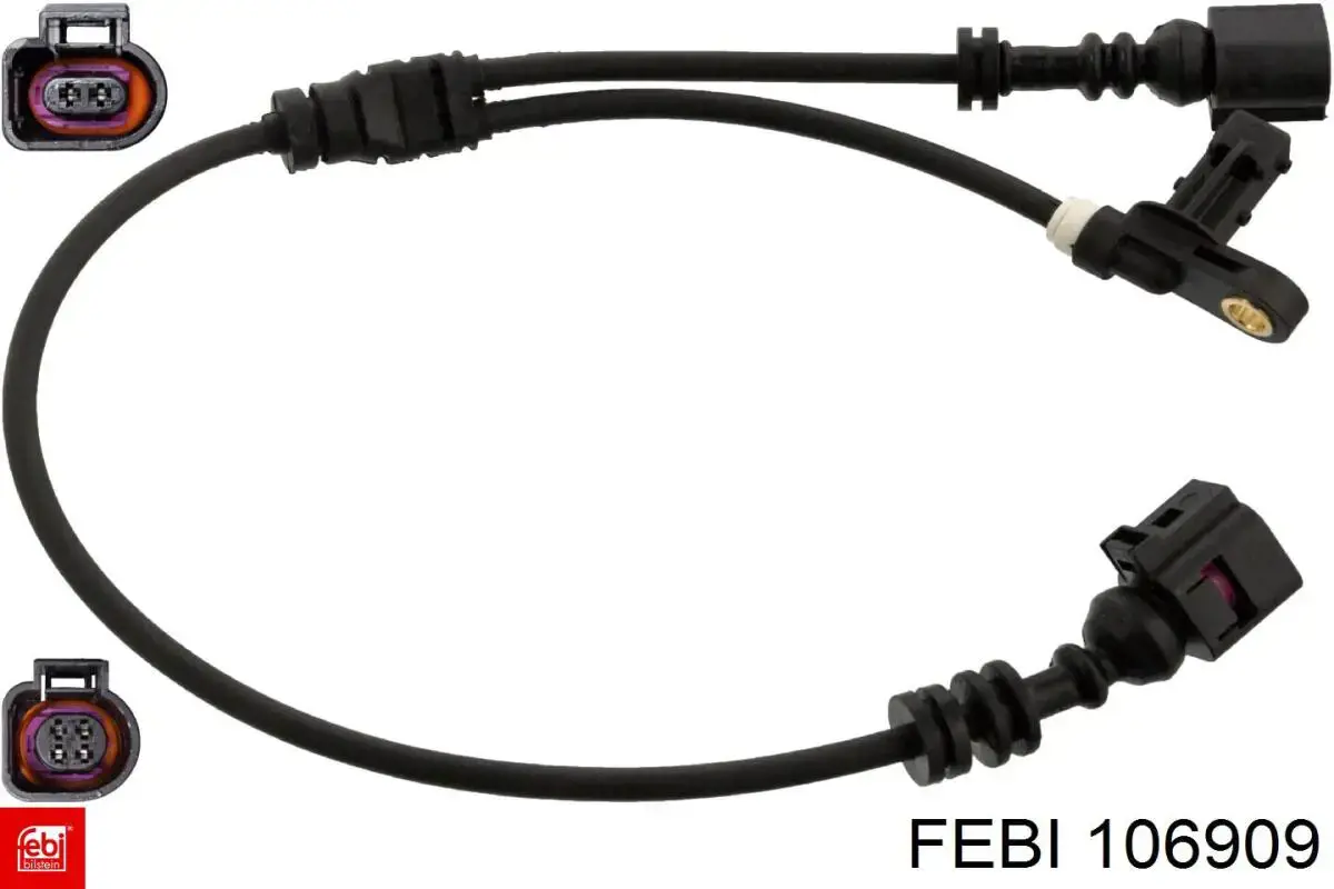 Compre 106909 Febi Sensor dianteiro de ABS