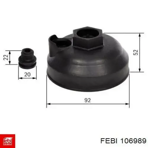 Filtro ad blue Febi 106989 preço, a partir de 12,83 USD