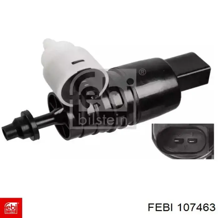 107463 Febi Bomba de motor de fluido para lavador de vidro dianteiro/traseiro