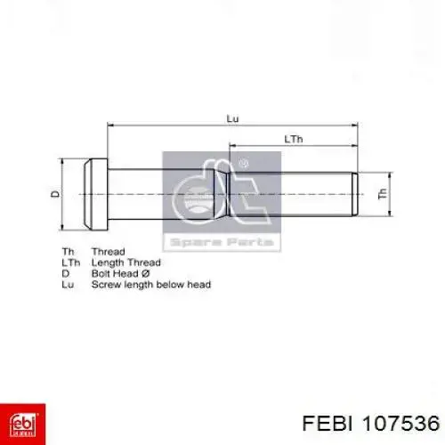 Compre 107536 Febi Parafuso de roda
