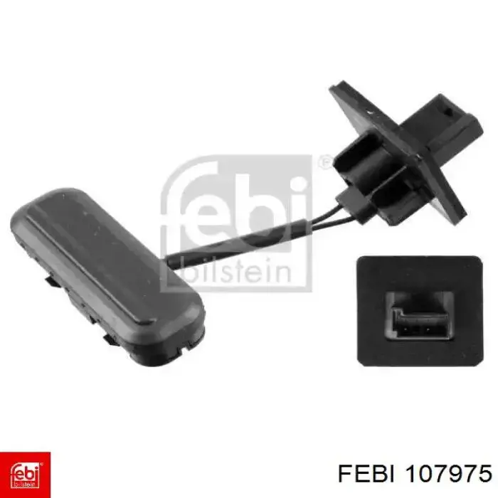 Botão de acionamento do fecho de tampa de porta-malas (de 3ª/5ª porta (de tampa de alcapão) Febi 107975 preço, a partir de 12,98 USD
