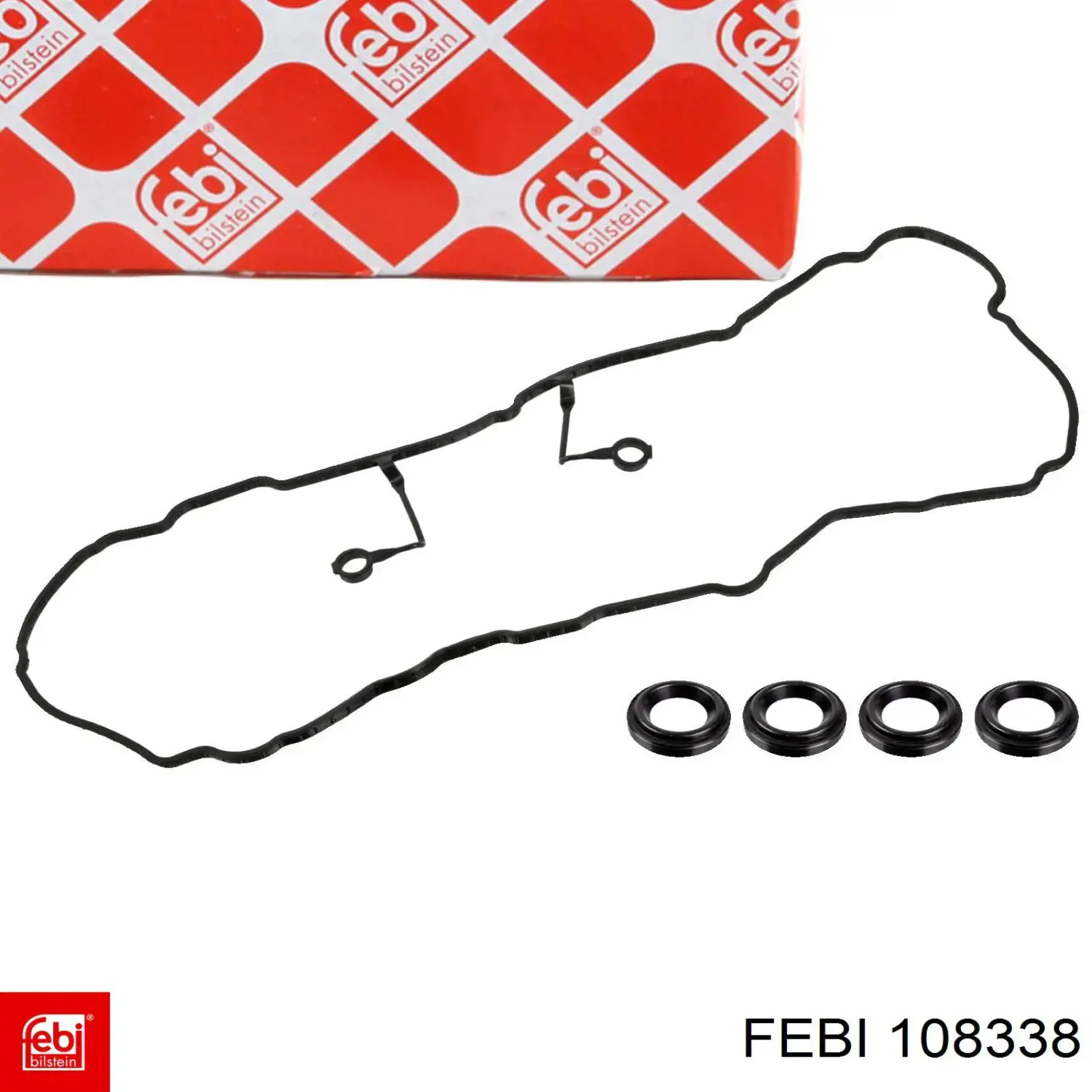 108338 Febi Vedante da tampa de válvulas de motor, kit