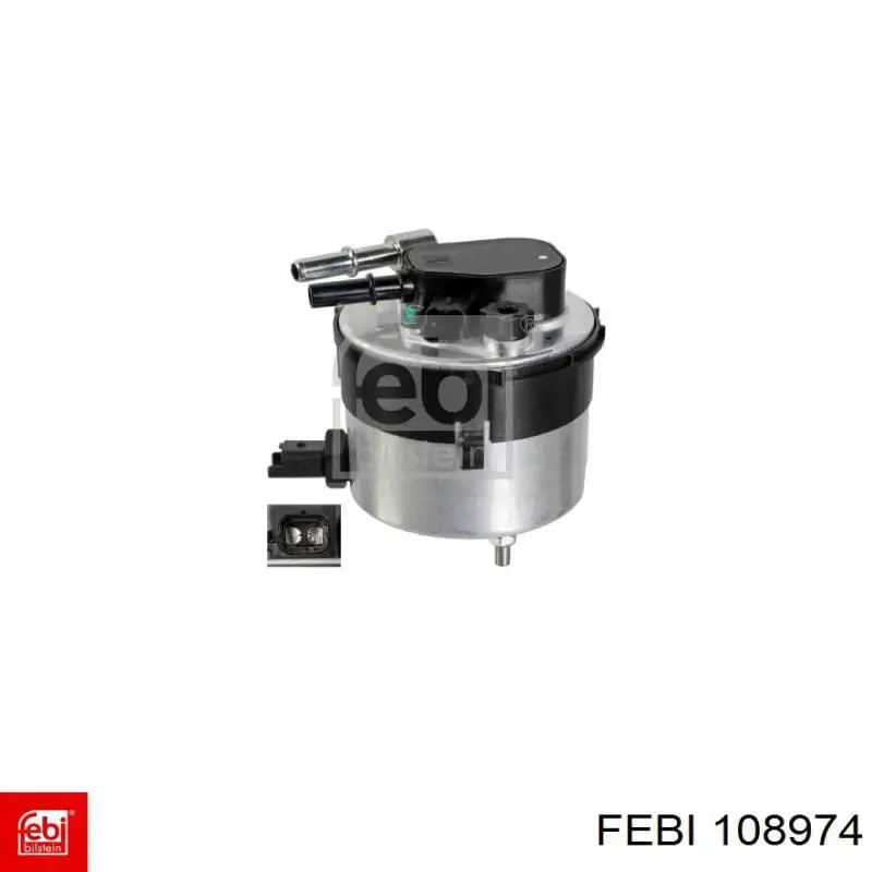 Filtro de combustível Febi 108974 preço, a partir de 49,32 USD