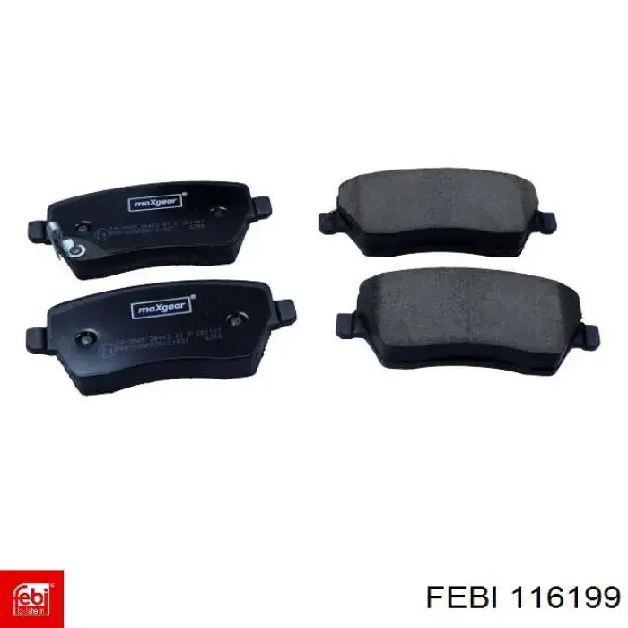 Sapatas do freio dianteiras de disco Febi 116199 preço, a partir de 26,31 USD