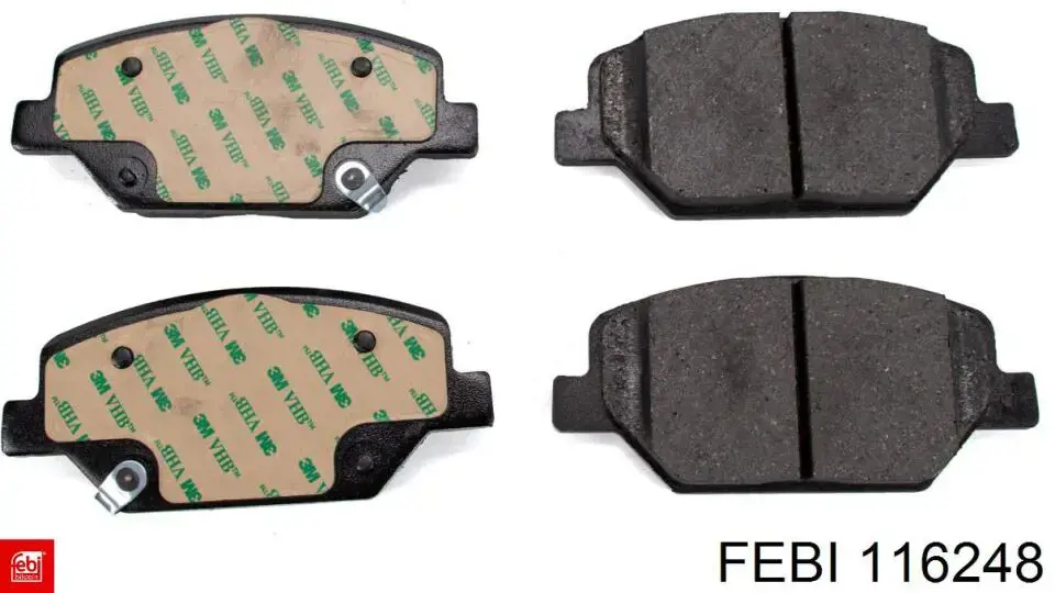 Compre 116248 Febi Sapatas do freio dianteiras de disco