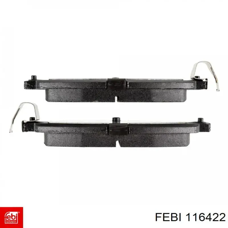 Sapatas do freio traseiras de disco Febi 116422 preço, a partir de 31,11 USD