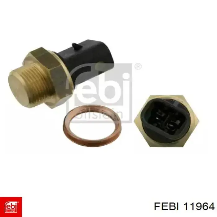 Sensor de temperatura do fluido de esfriamento (de ativação de ventilador do radiador) Febi 11964 preço, a partir de 24,26 USD