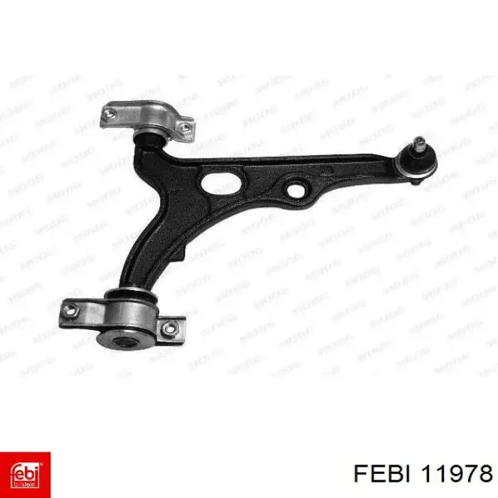 Compre 11978 Febi Braço oscilante inferior direito de suspensão dianteira