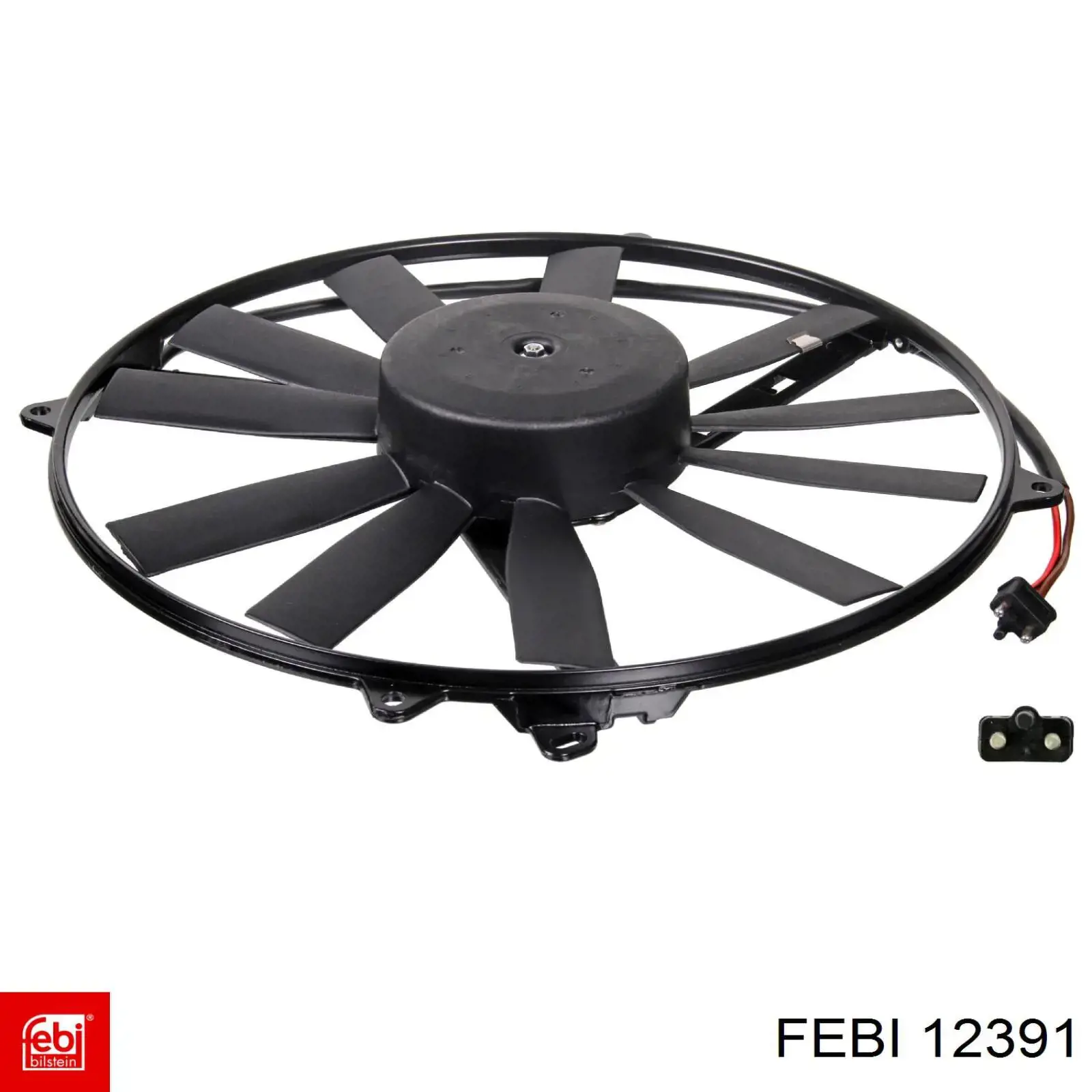 Ventilador elétrico de esfriamento montado (motor + roda de aletas) Febi 12391 preço, a partir de 92,47 USD
