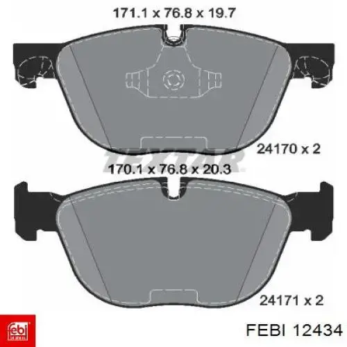 Compre 12434 Febi Vedante de tampa de válvulas de motor