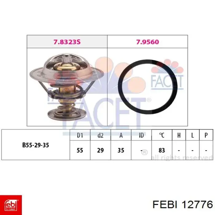 Compre 12776 Febi Termostato