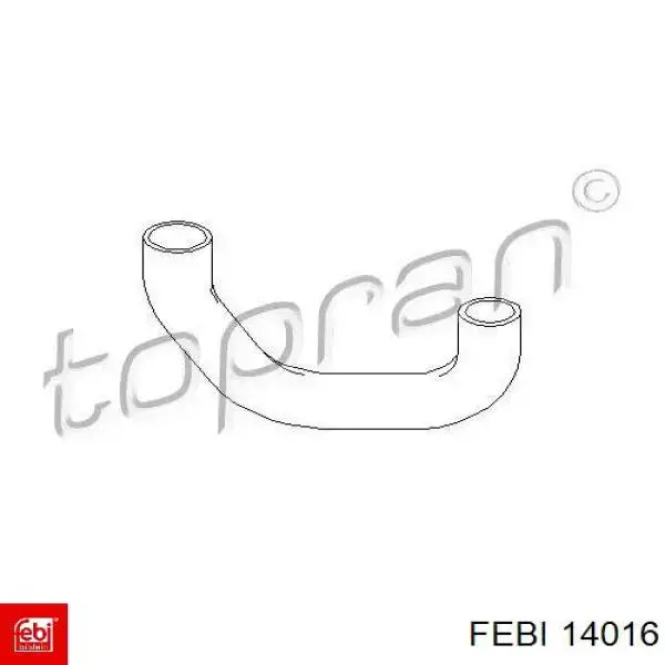 Mangueira (cano derivado) do radiador de esfriamento superior Febi 14016 preço, a partir de 14,13 USD