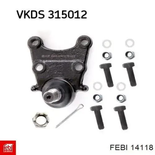 Compre 14118 Febi Suporte de esfera inferior