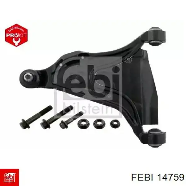 Braço oscilante inferior esquerdo de suspensão dianteira Febi 14759 preço, a partir de 62,59 USD