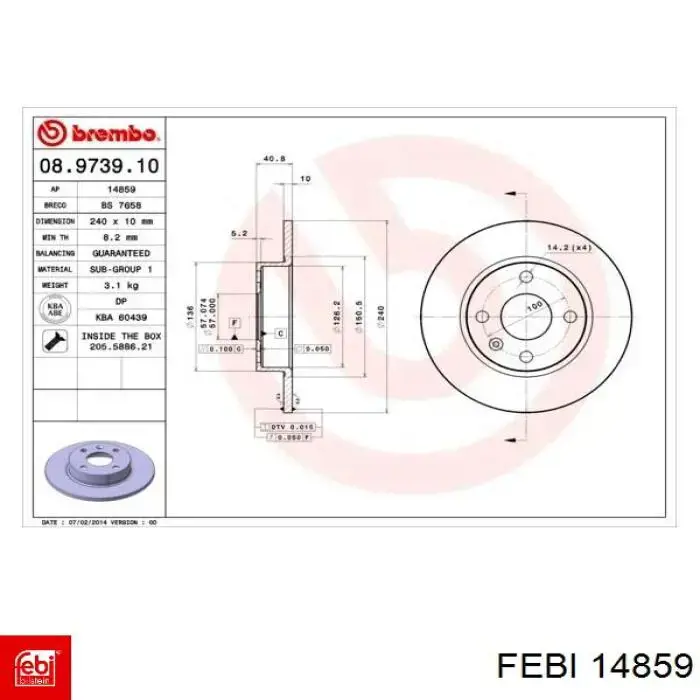 Compre 14859 Febi Coxim (suporte) direito de motor