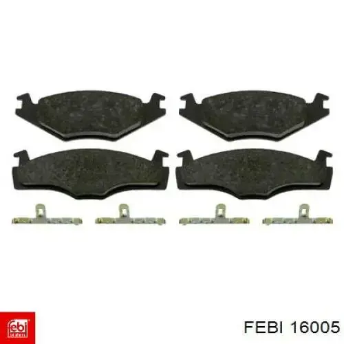 Sapatas do freio dianteiras de disco Febi 16005 preço, a partir de 21,97 USD
