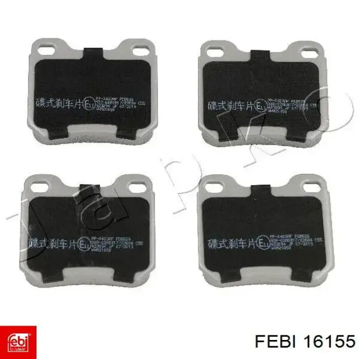 Compre 16155 Febi Sapatas do freio traseiras de disco