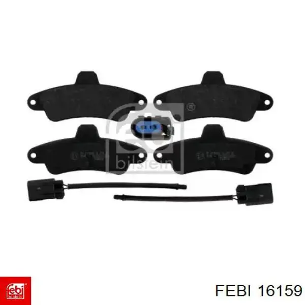 Compre 16159 Febi Sapatas do freio traseiras de disco
