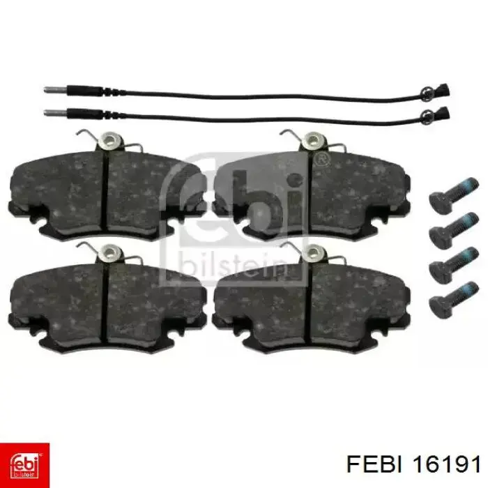 Sapatas do freio dianteiras de disco Febi 16191 preço, a partir de 19,12 USD