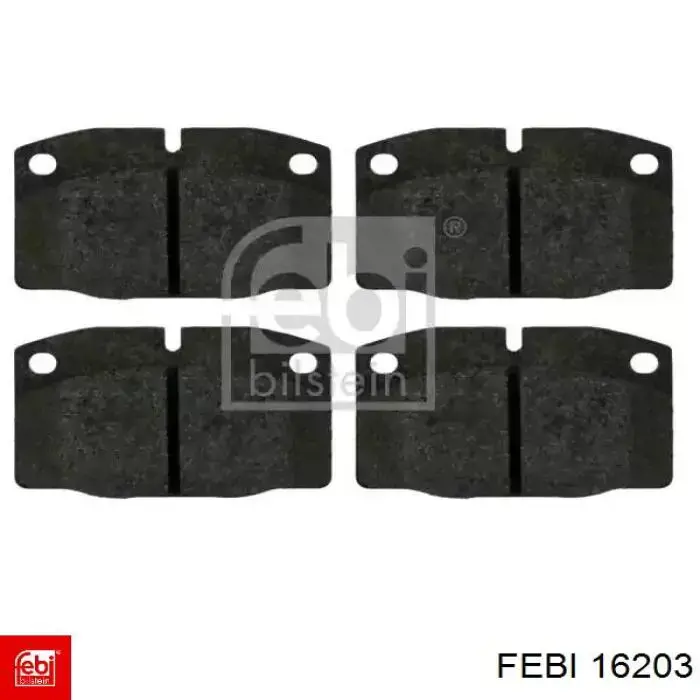 Sapatas do freio dianteiras de disco Febi 16203 preço, a partir de 17,62 USD