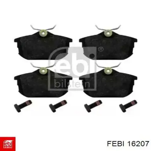 Compre 16207 Febi Sapatas do freio traseiras de disco