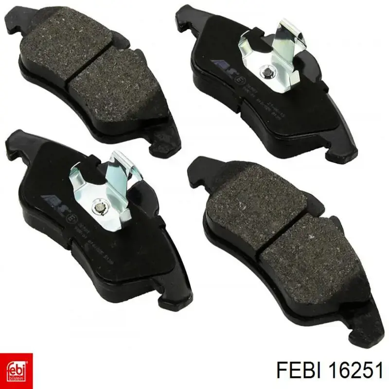 Compre 16251 Febi Sapatas do freio dianteiras de disco