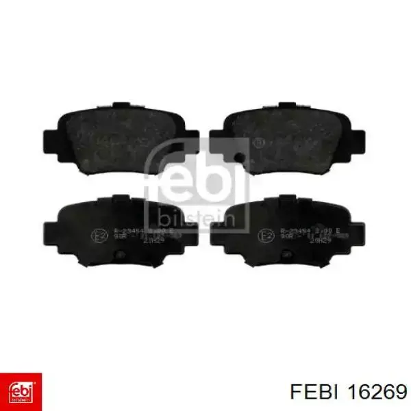 Sapatas do freio traseiras de disco Febi 16269 preço, a partir de 29,94 USD