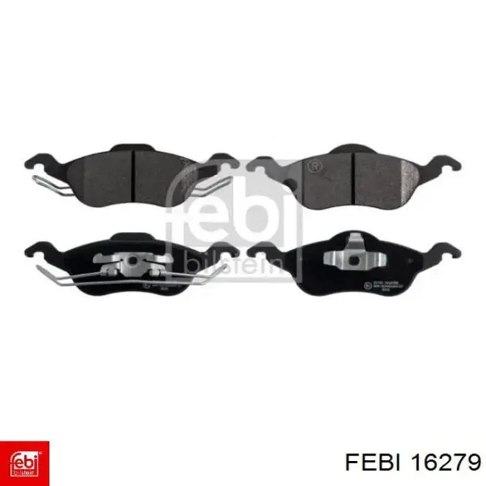 Sapatas do freio dianteiras de disco Febi 16279 preço, a partir de 34,26 USD