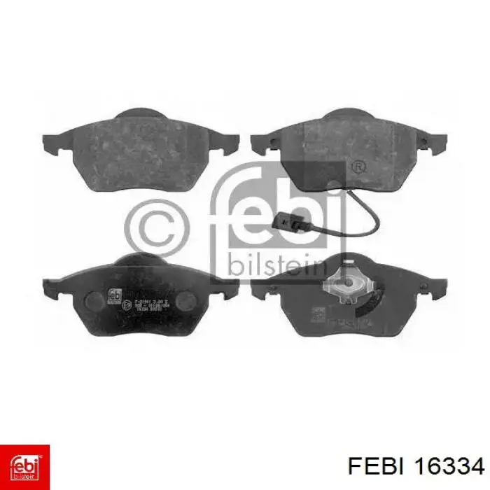 Sapatas do freio dianteiras de disco Febi 16334 preço, a partir de 34,27 USD