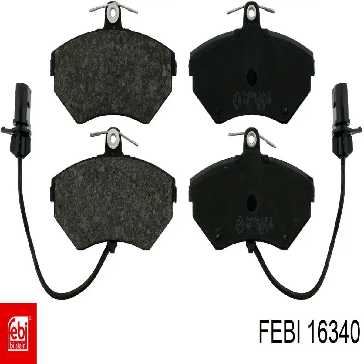 Compre 16340 Febi Sapatas do freio dianteiras de disco