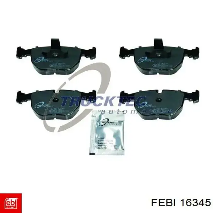 Compre 16345 Febi Sapatas do freio dianteiras de disco
