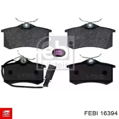 Compre 16394 Febi Sapatas do freio traseiras de disco