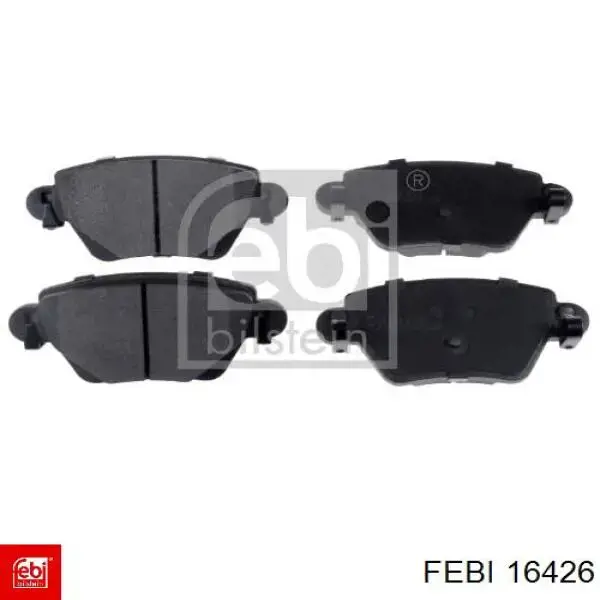 Compre 16426 Febi Sapatas do freio traseiras de disco