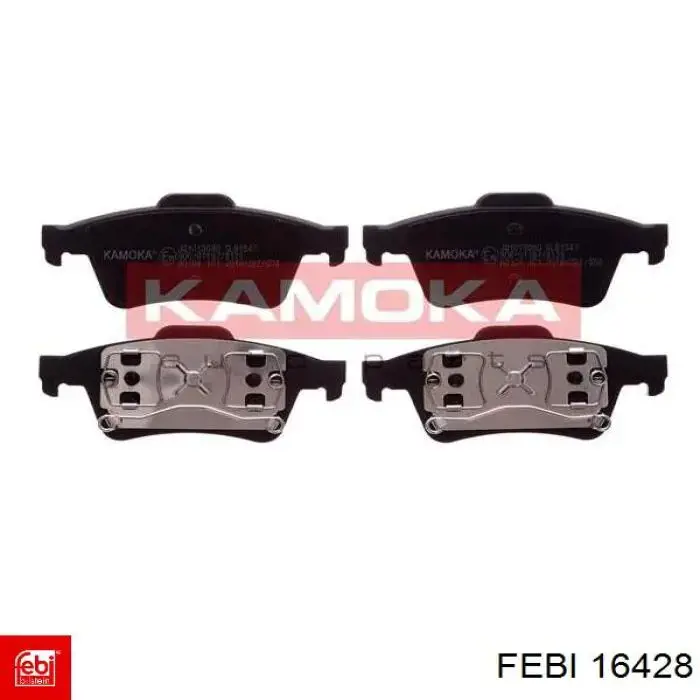 Compre 16428 Febi Sapatas do freio traseiras de disco