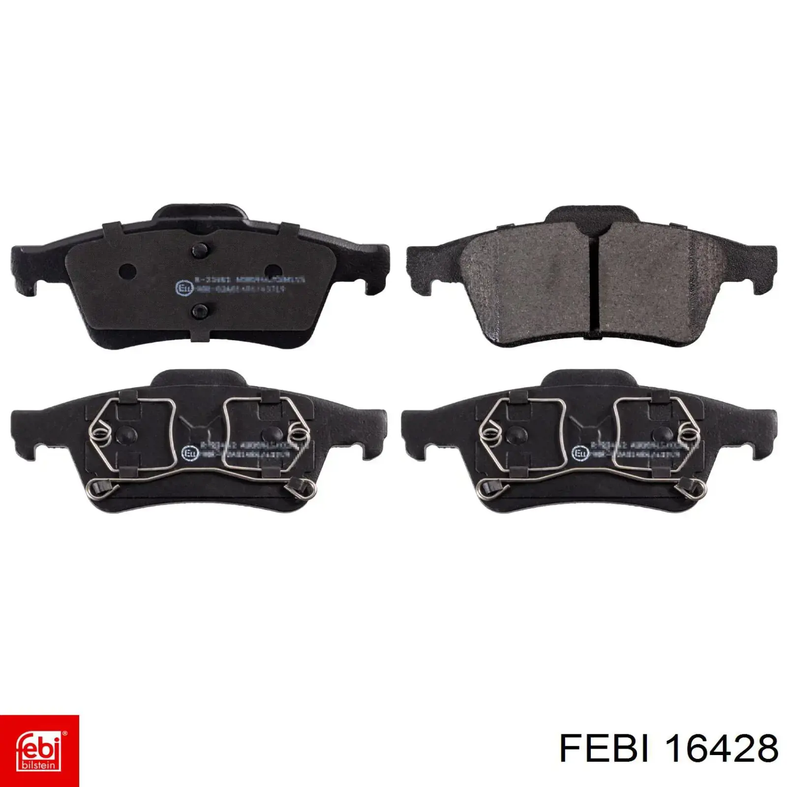 Sapatas do freio traseiras de disco Febi 16428 preço, a partir de 30,86 USD