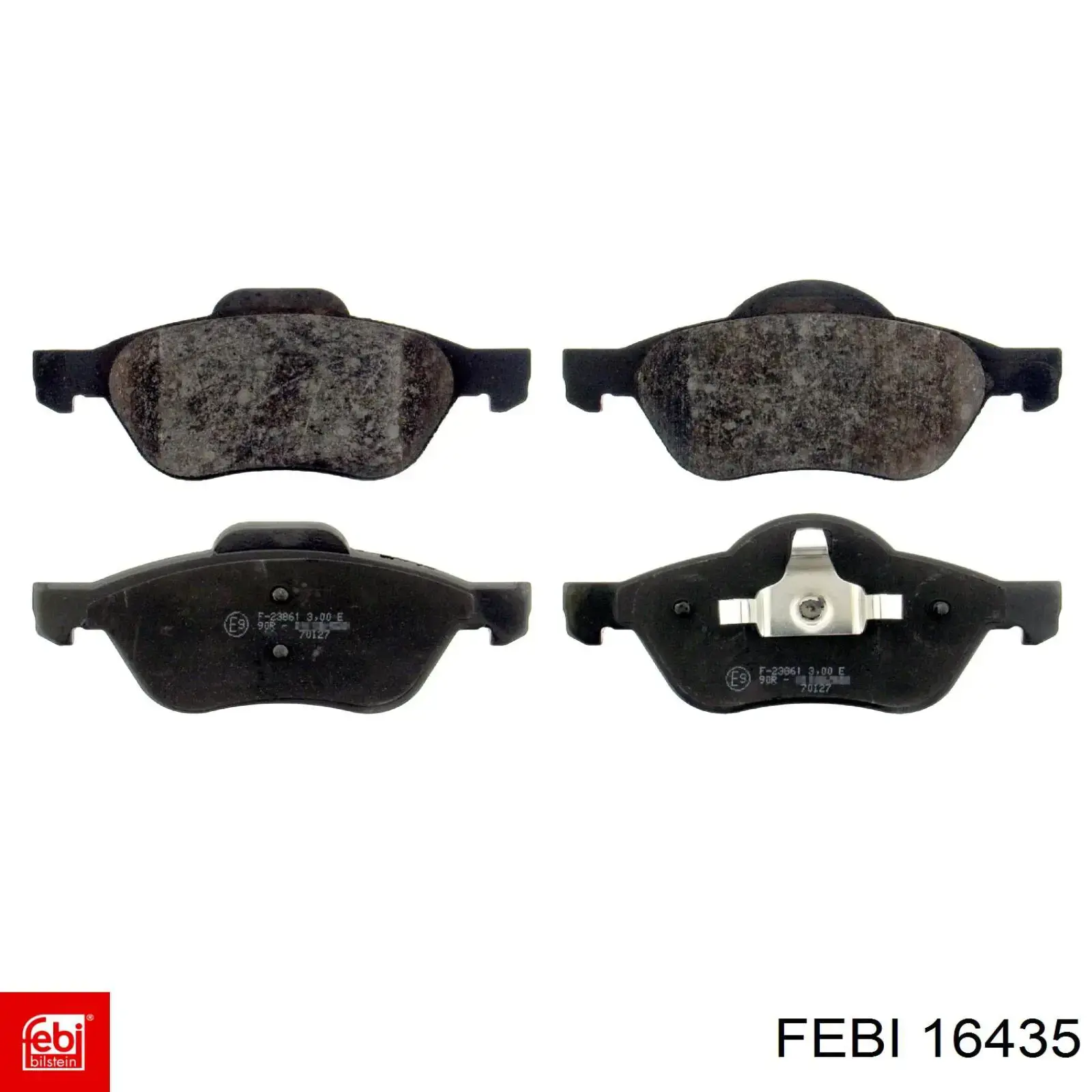 Sapatas do freio dianteiras de disco Febi 16435 preço, a partir de 29,40 USD