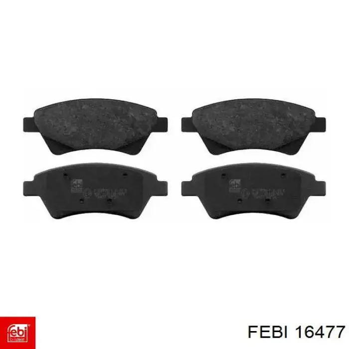 Sapatas do freio dianteiras de disco Febi 16477 preço, a partir de 28,06 USD