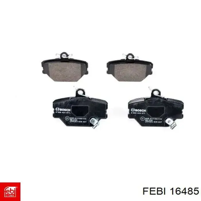 Compre 16485 Febi Sapatas do freio dianteiras de disco