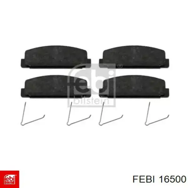 Compre 16500 Febi Sapatas do freio traseiras de disco