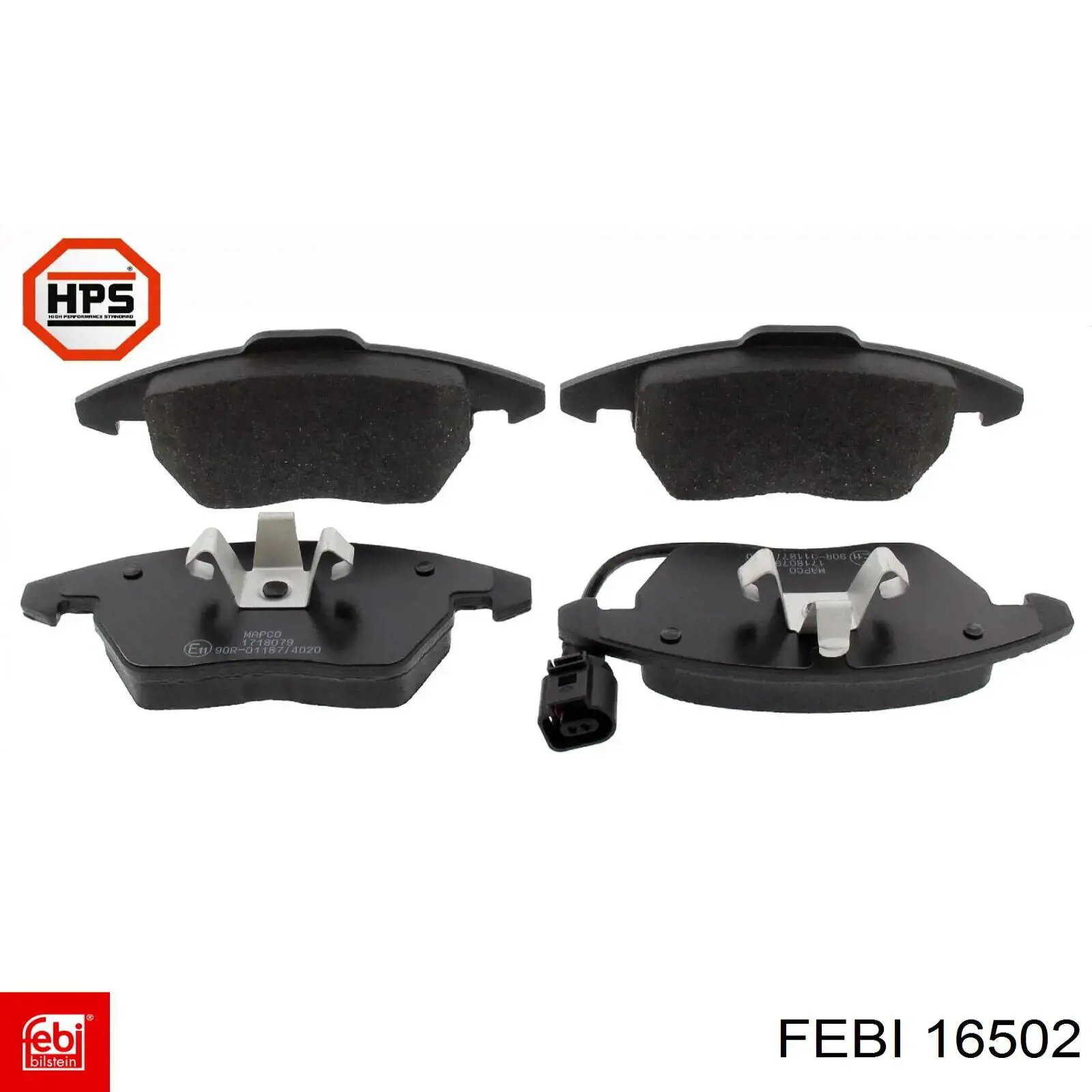 Compre 16502 Febi Sapatas do freio dianteiras de disco