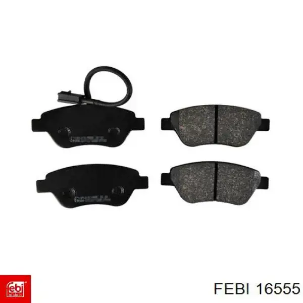 Compre 16555 Febi Sapatas do freio dianteiras de disco