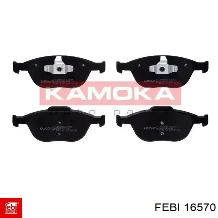 Compre 16570 Febi Sapatas do freio dianteiras de disco